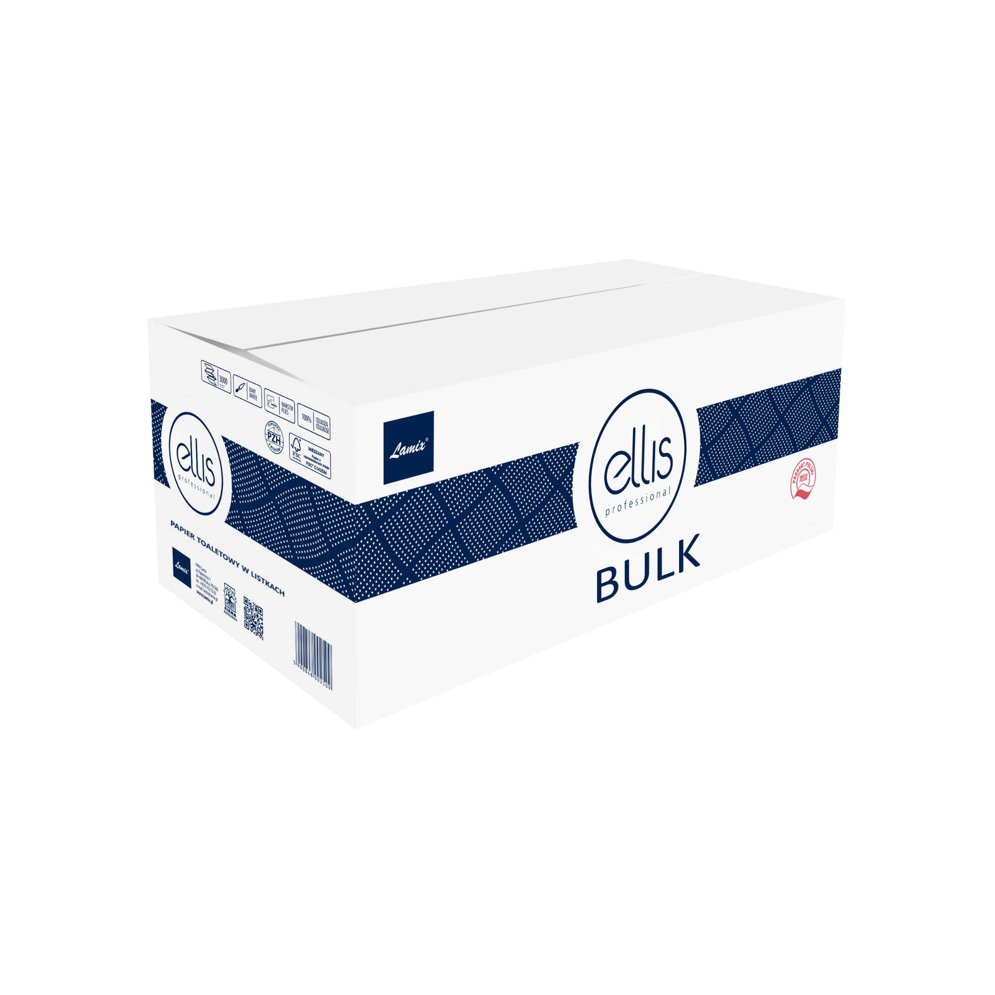 Papier toaletowy w listkach LAMIX BULK 9000 (10,5 x 21) 6392