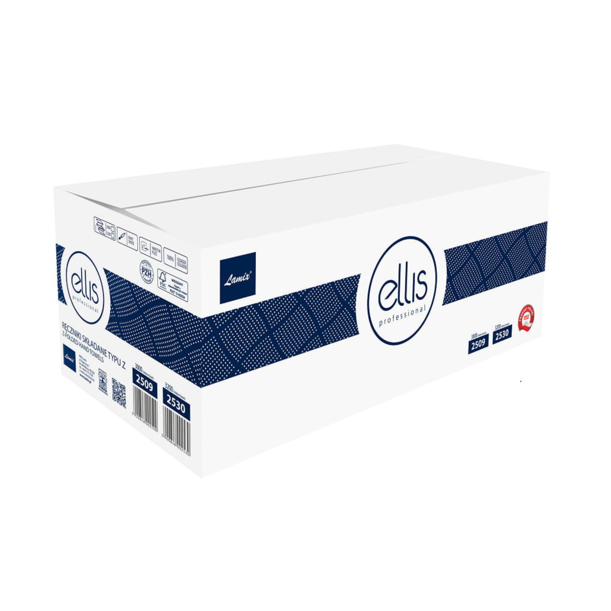Ręcznik składany celulozowy LAMIX Z Ellis Professional 3000 biały (20x3x24) 2509